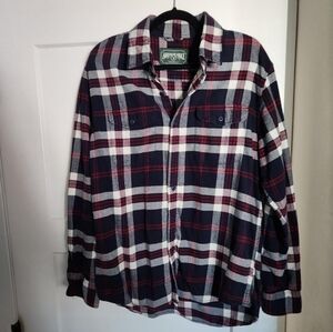 American Eagle Flannel Dark Red
